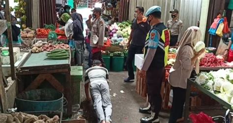 Langgar Prokes Pedagang Dan Pengunjung Pasar Dikenakan Sanksi Zona Kepri