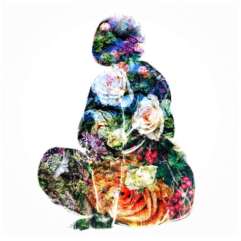 Body Positive Art Print - Floral - Flowers - Curvy Woman - Plus Size Art - Fat Girl Art - Self ...