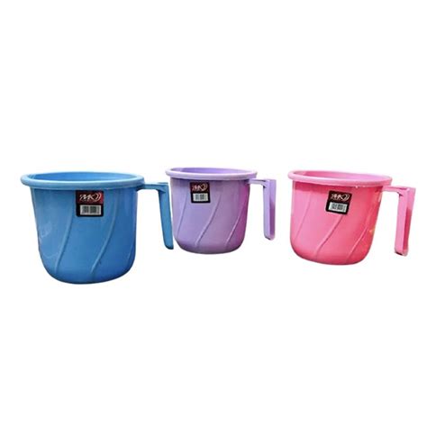 Plain Unbreakable Plastic Bath Mug For Bathroom At Rs Dozen In