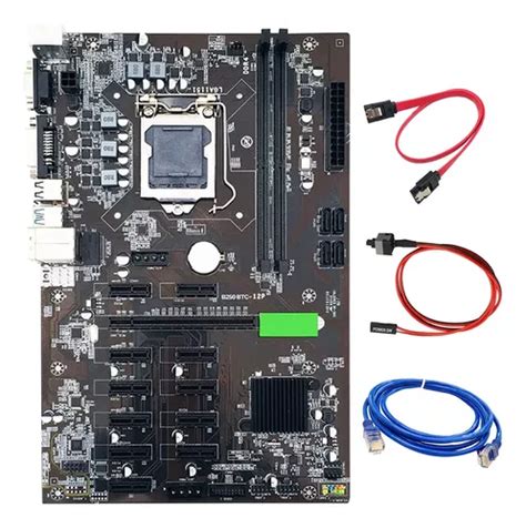 Placa Base Minera B250c Btc Lga1151 Con Cable De Red Rj45 Cuotas Sin