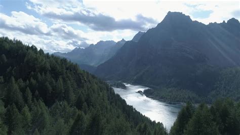 Beautiful Landscape with Mountains and Lakes with sky in Italy image ...
