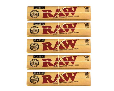 Raw Classic King Size Slim 110mm Natural Unrefined Rolling Papers Ebay