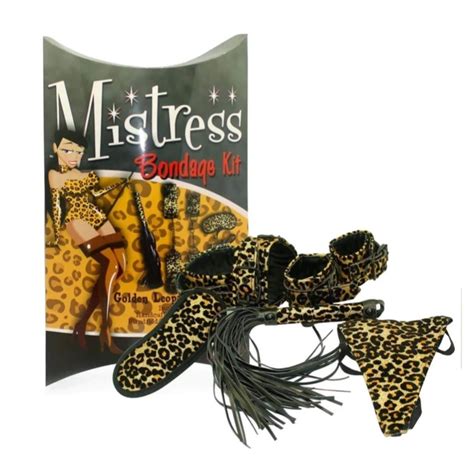 Mistress Golden Leopard Line Set Za Vezanje Sex Shop Laki