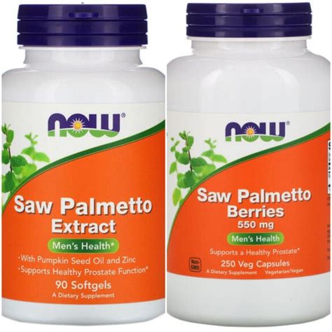 Now Saw Palmetto Extract Or Berries For Healthy Prostate 90 Sofgels