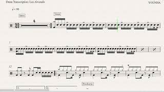 Younha Event Horizont By Drum Transcription Leo Alvarado Sheet