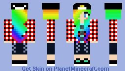 Rainbow Girl Minecraft Skin