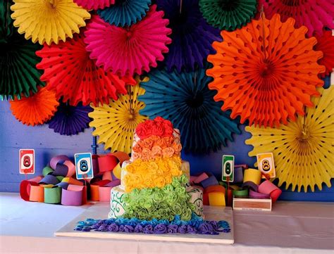 Rainbow Art Birthday Party Ideas Photo 2 Of 91 Catch My Party