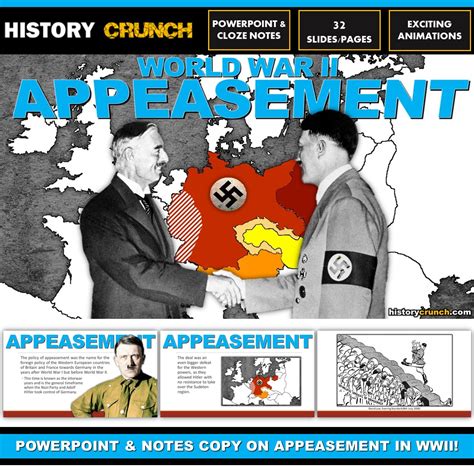 Appeasement in World War II - PowerPoint with Cloze Notes