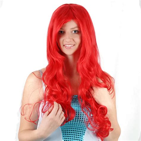 Buy Hot Anime The Little Mermaid Princess Ariel Cosplay Wig Halloween Play Wig