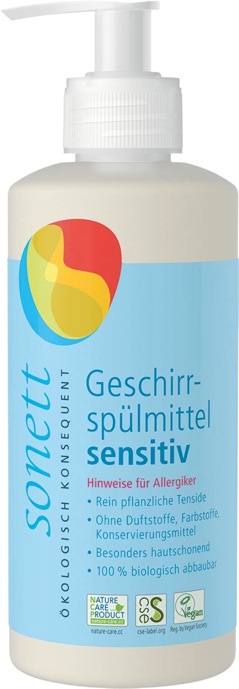 Sonett Liquide Vaisselle Main Sensitif Boutique En Ligne Ecosplendo