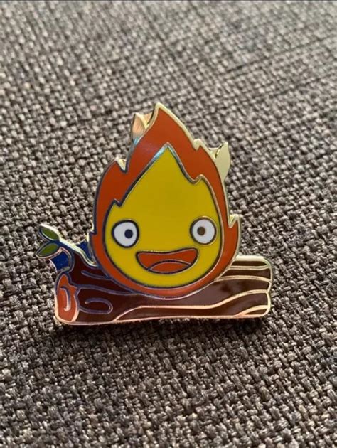 PO Calcifer Howl S Moving Castle Enamel Pin Hobbies Toys