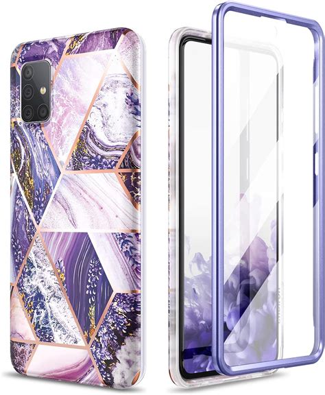 SURITCH Cover Per Samsung Galaxy A51 4G 360 Gradi Bumper Morbida