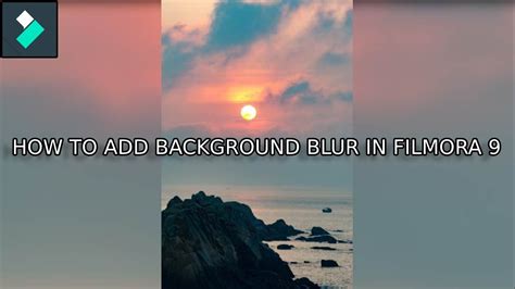 How To Put Background Blur To Vertical Video In Filmora Filmora 9