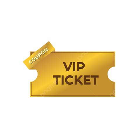 Golden Coupon Vip PNG Vector PSD And Clipart With Transparent