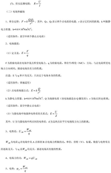 高考物理必用公式大全匯總，所有考點都在這裡了！ 每日頭條