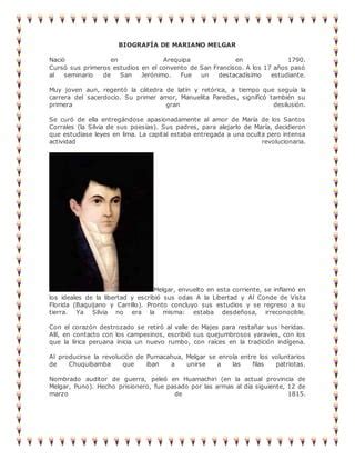 Biografía de mariano melgar PDF