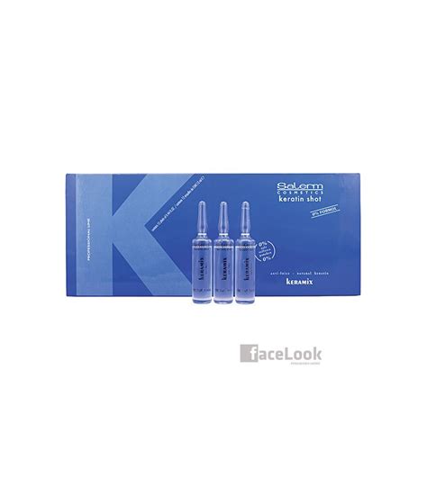 SALERM KERATIN SHOT AMPOLLAS DE ALISADO KERAMIX 12X13 ML