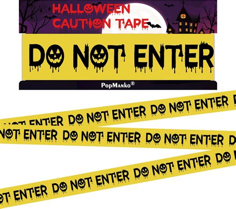 Do Not Enter Tape Halloween Caution Tapes Halloween Hazard Warning