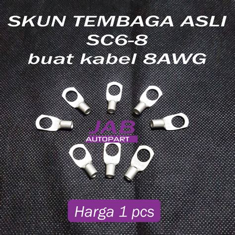 Skun Kabel Sc Tembaga Putih Scun Cable Awg Lazada Indonesia