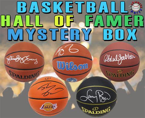 Schwartz Sports Basketball Hall Of Famer Signed Basketball Mystery Box