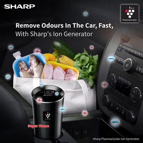 Sharp Car Air Purifier Iggc Lb Sharp Plasmacluster Ion Generator Black