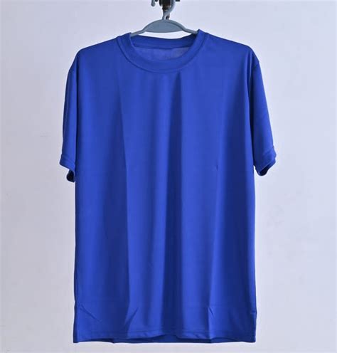 Plain Men Dark Blue Polyester Round Neck T Shirt Large At Rs 60 Piece