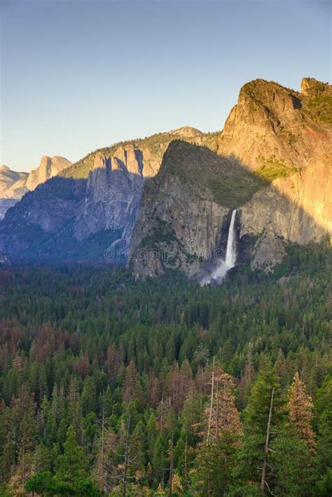 View Of Yosemite Valley From Tunnel View Point At Sunset View To