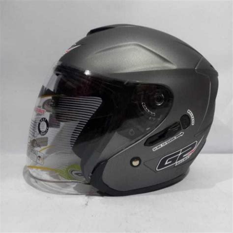 Helm G Optimax Solid Doff Double Visor Original G Free Box Sni