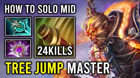 How To Solo Mid Monkey King With Tree Jump Master Mana Burn Max Jingu