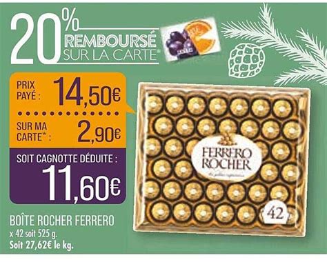 Promo Boîte Rocher Ferrero chez Match iCatalogue fr