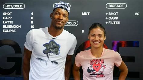 Nba Star Jimmy Butler Serves Emma Raducanu Coffee In Miami