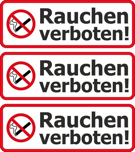 15 Stück Rauchen verboten Aufkleber Ø 7cm Sticker mit UV Schutz