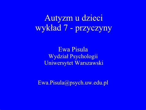 Pdf Autyzm U Dzieci Wyk Ad Przyczynywiki Biol Uw Edu Pl T Img