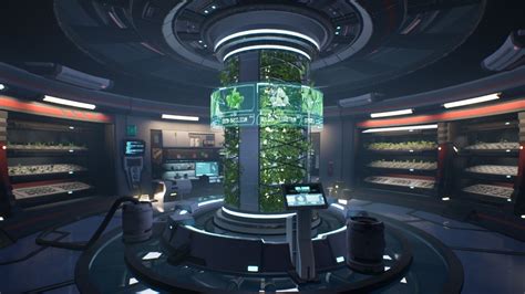 Space Plants Lab Ue4 Jolene Teo Futuristic Wall Scifi Interior