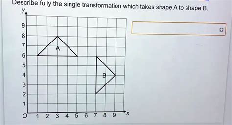 Solved Describe Fully The Single Transformation Which Takes Shape A To