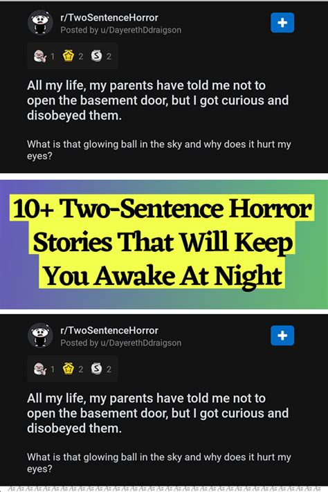 10 Two Sentence Horror Stories That Will Keep You Awake At Night Artofit