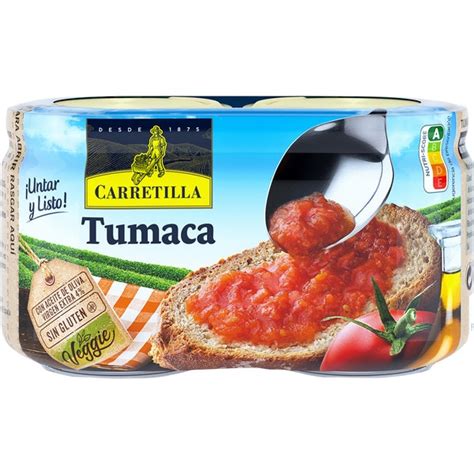 Tumaca Natural Con Aceite De Oliva Sin Gluten Pack Envase G