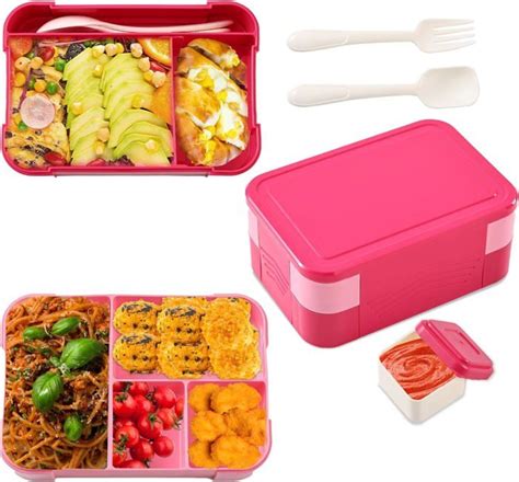 Lunch Box Bento Lunchbox Adulte Ml Boite Repas Avec