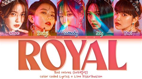 How Would Red Velvet Sing ‘royal By Ive Color Coded Lyrics Line