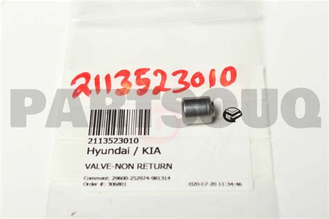 Genuine Hyundai Kia Valve Non Return Ebay