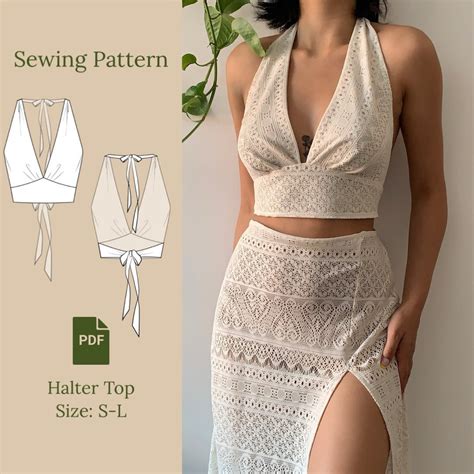 Halter Top Sewing Pattern Pdf S L Etsy Australia