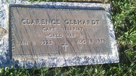 Clarence Gebhardt 1922 1979 Find A Grave Memorial