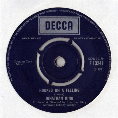 Jonathan King – Hooked On A Feeling Lyrics | Genius Lyrics