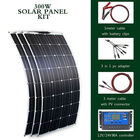 Flexibles Solarpanel Kit Laden Sie Ihre Batterien Berall Auf W