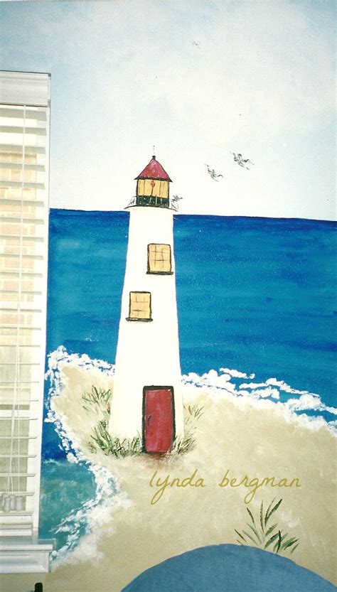 LYNDA BERGMAN DECORATIVE ARTISAN: HAND PAINTING ART ~ A BEACH SCENE ...