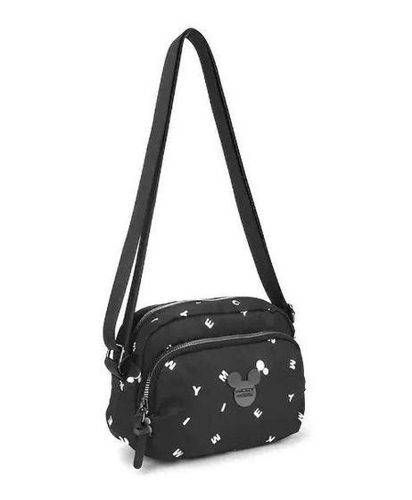 Bolsa Feminina Transversal Mickey Mouse Pequena Tiracolo Prt Luxcel