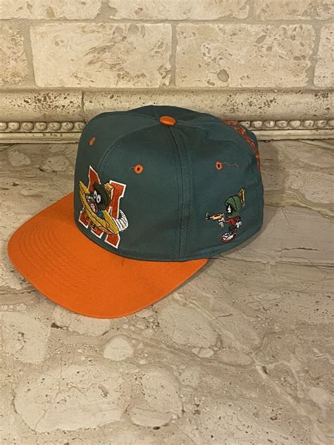 Vintage Marvin The Martian Looney Tunes Snapback Hat  Gem