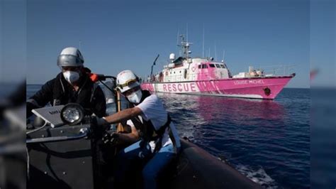 Banksy S Migrant Rescue Boat Stranded At Sea With More Than 200 On Board News18