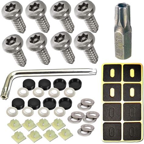 Amazon License Plate Screws Anti Theft M5X16mm Tamper Proof