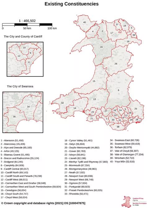 The Proposed New Political Map Of Wales Revealed With Eight Fewer Mps